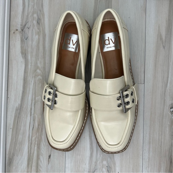 DV Dolce Vita Fayte Loafers with Silver Buckle - Picture 2 of 10